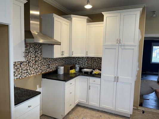 Painted kitchen cabinets