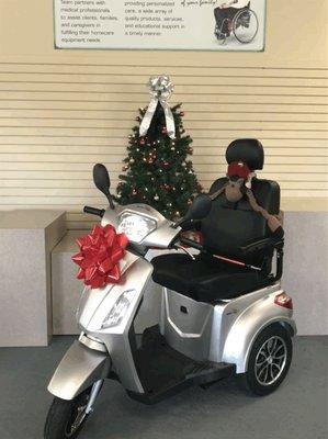 Stop in Today to see the newest scooter - the Raptor.  On Sale Now - $3299