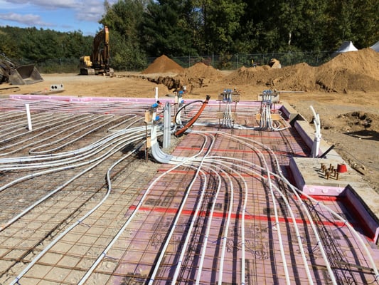 BBG radiant heat tubing and manifolds