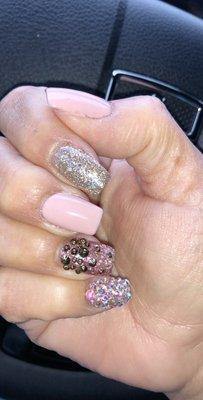 Love my new Bling studded nails! Eva is awesome!!!