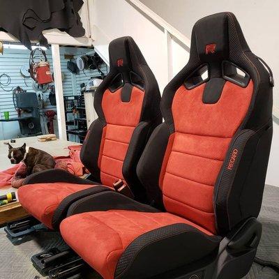 Recaro racing buckets with power and climate control installed