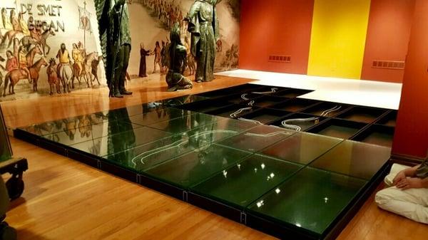 Glass floor project halfway completed