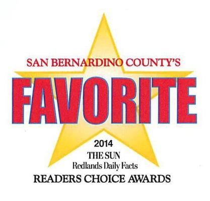 Voted 2014 Favorite Real Estate Company in the San Bernardino/ Redlands area