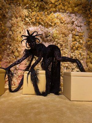 Black Spider. Kikimora studio original character performance perfect for Halloween high fashion events.