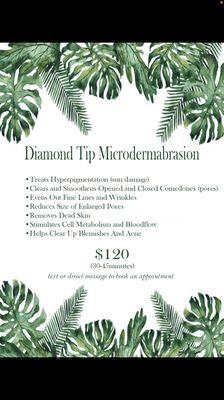 Diamond Tip Microdermabrasion Treatment