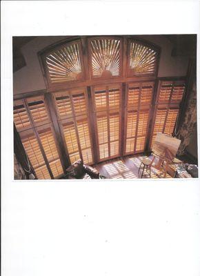 Plantation Shutters stand alone to complete any window and fit any motif. Basswood, Alderwood, Polyvinyl and Polywood materials available.