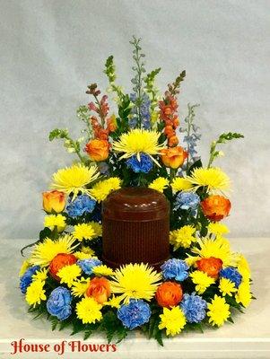 Fresh Flower Wreath for Urn