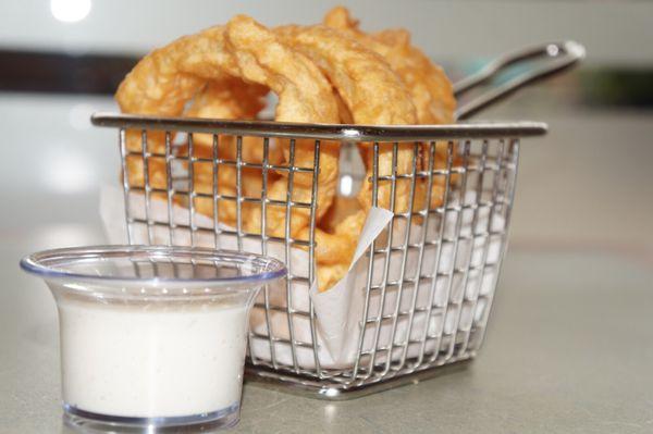 Homemade battered Onion Rings