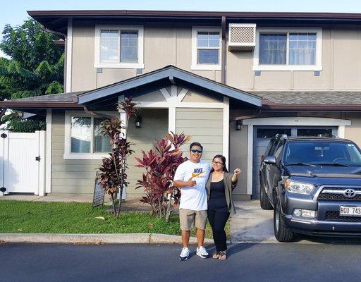 Our first home. Thanks Ro and Jay!