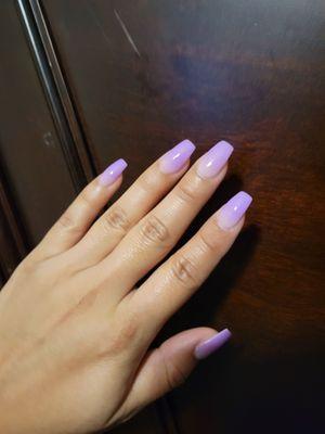 Ombre nails.