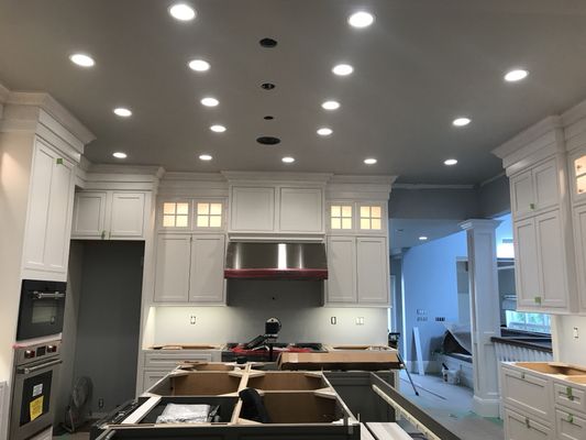 Recent kitchen remodel, including in cabinet and under cabinet LED lighting