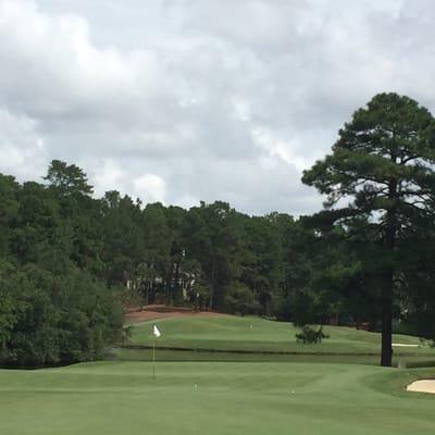 This is the third shot to the par 5, #15. The par 3, #3 is in the background.