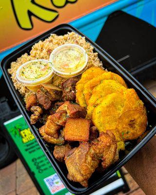 Our Famous Griot, Rice And Plantains