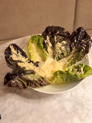 Caesar salad with homemade Caesar dressing