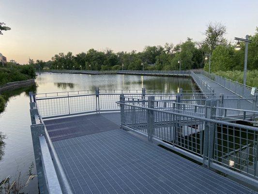 Iowa river landing wetland park