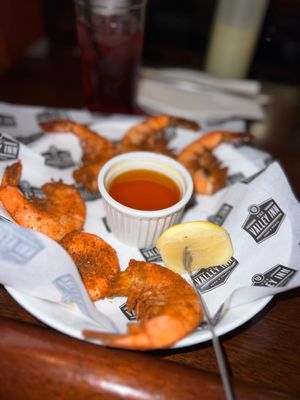 Peel shrimp with old bay