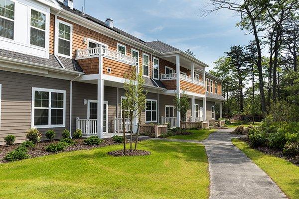 Some apartments have balconies