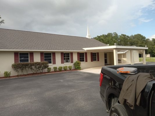 This is the main entrance to the sanctuary of Open Bible Baptist Church