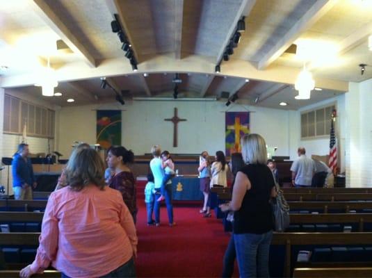 Inside of the church. Beautiful!