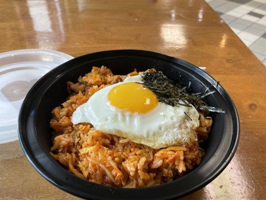 Kimchi Fried Rice with an egg