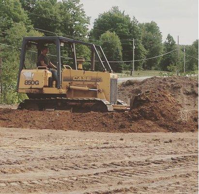 Dozer grading