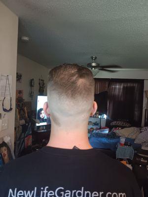 My son's haircut.  Looks great, but for real, $40 ?