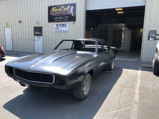 69 camaro matte grey