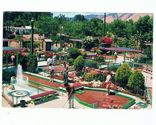 Postcard from 1966 mini golf.