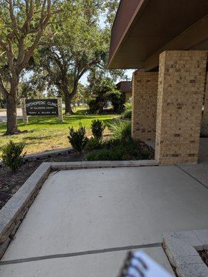 Business Sign in Front of the Building