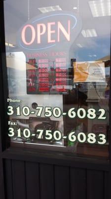 Number & Business Hours