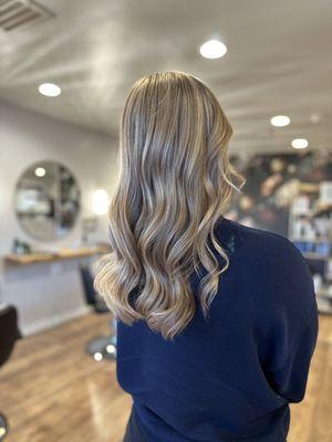 Partial Blonde Highlights