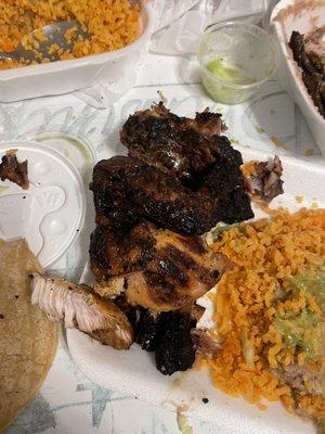 pollo quemado