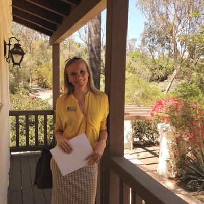 Alexandra is showing properties to Buyers in Rancho Santa Fe