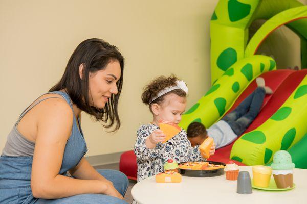 children spending quality time with parents