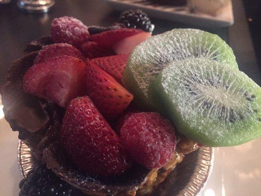 Fruit tart. Bomb!