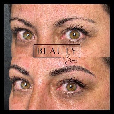 Microblading with shading