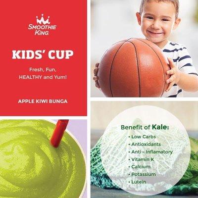 Free kids 12oz with purchase of 20oz on Sundays for a limited time!