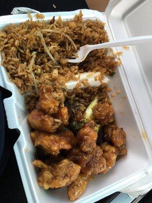 Orange Chicken lunch special