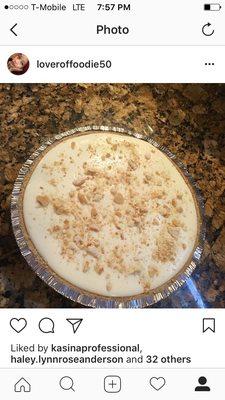 My own custom banana pudding cheesecake Loveroffoodie50