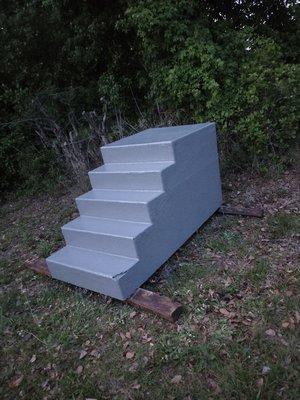 Mobile home step before Install