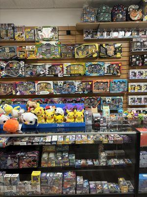 Booster Boxes and single packs English and Japanese. Back Pack, Pokemon Collection Boxes, Pokemon tins, Plush and more.