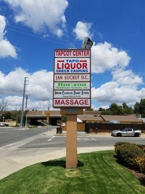 Tapcot Center Plaza Sign