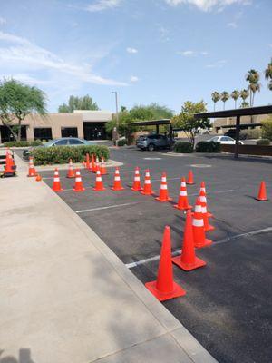 National Safety Council Flaggers' course       
    Skills outdoors set-up