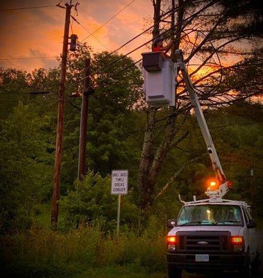 30 Foot Working height Bucket Van for all of those hard to reach projects and tree trimming needs