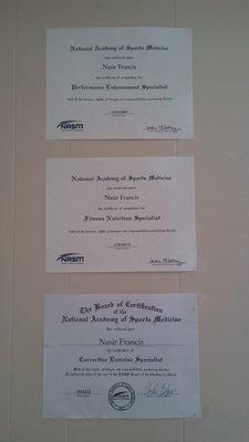 NASM Certifications