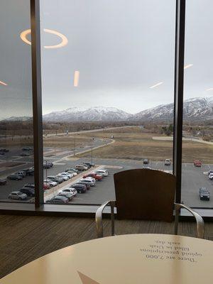 Great view from the waiting area