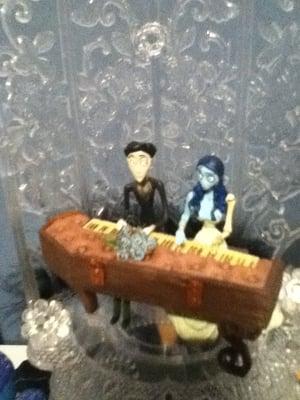 Bobby & Diana's Wedding Cake Topper - 5/31/14 Punker marry's Gothgirl.