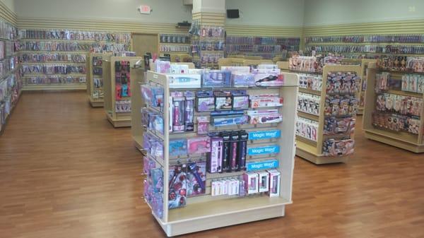 Wall to wall toys...you will be amazed and maybe even overwhelmed at the selection of adult novelties in this store!