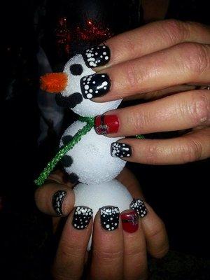 Fingers that make snowmen.