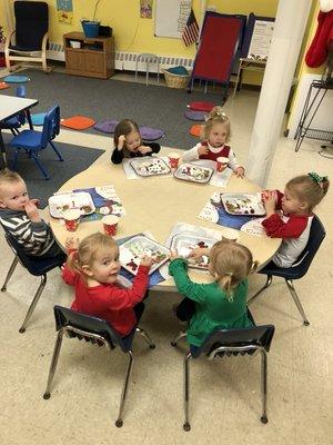 Christmas party in our 2 year old class